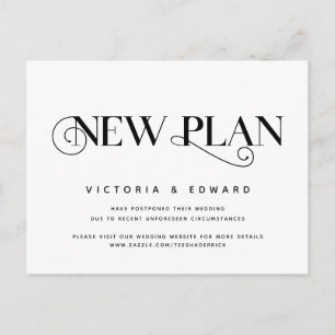 Elegant Classic, New plan, Postponement Postcard