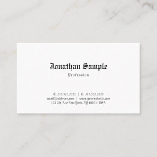 Elegant Classic Old English Font Template Nostalgy Business Card