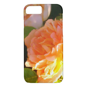 Elegant classic orange peach roses floral iPhone 8/7 case