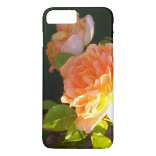 Elegant classic orange peach roses floral iPhone 8 plus/7 plus case