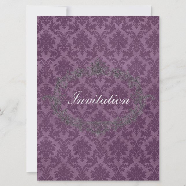 Elegant Classic Personalized Wedding Invitation (Front)