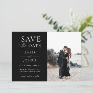 Elegant Classic  Photo Wedding Save the Date Invitation