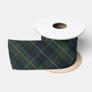Elegant Classic Plaid Christmas Satin Ribbon