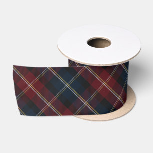 Elegant Classic Plaid Christmas Satin Ribbon
