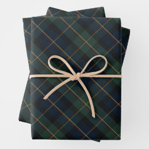 Elegant Classic Plaid Christmas Wrapping Paper Sheet