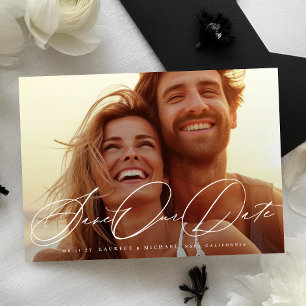 Elegant Classic Romantic Photo Wedding Save The Date