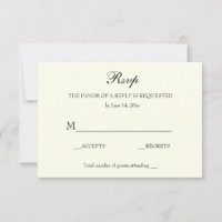 Elegant Classic RSVP