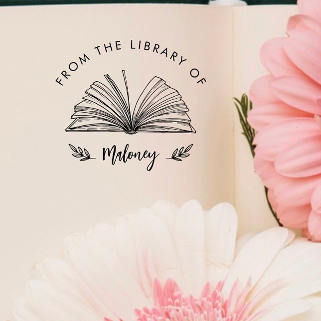 Elegant Classic Script From the Library Of Custom  Rubber Stamp (Creator Uploaded)