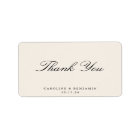 Elegant Classic Script Wedding Ivory Custom Folded