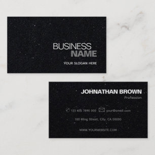 Elegant Classic Simple Black Kraft Paper Plain Business Card