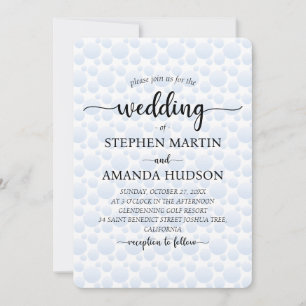 Elegant Classic Simple Ceremony Minimalist Wedding Invitation
