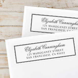 Elegant Classic Simple Frames Return Address