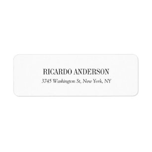 Elegant Classic Simple White Professional Plain