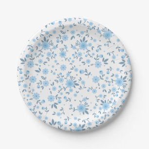 Elegant Classic Vintage Floral Ditsy   Paper Plate