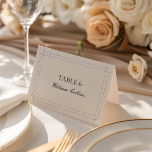 Elegant Classic Vintage Wedding Place Card