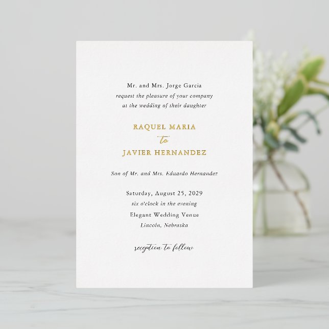 Elegant Classic Wedding (Standing Front)