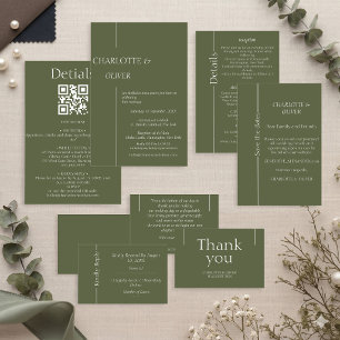 Elegant Classic Wedding Invitation Template Design