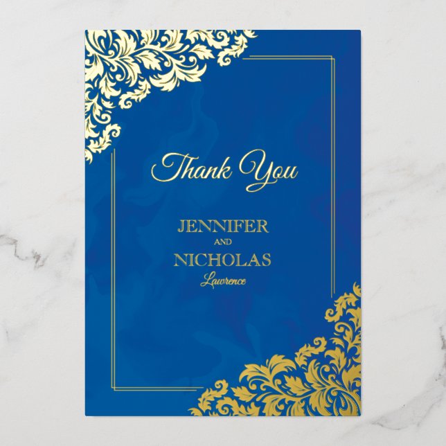 Elegant Classic With Floral Ornaments for Wedding (Front)