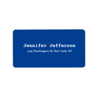 Elegant Classical Plain Professional Deep Blue