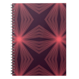 Elegant classical retro style geometric flower art notebook