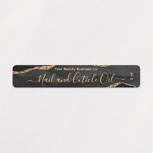 Elegant Classy Black Gold Marble Beauty Product