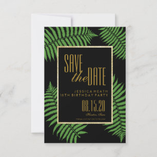Elegant Classy Bracken 18th Birthday Save The Date