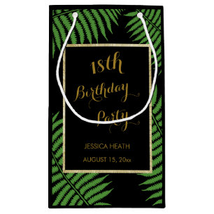 Elegant Classy Bracken 18th Birthday Small Gift Bag