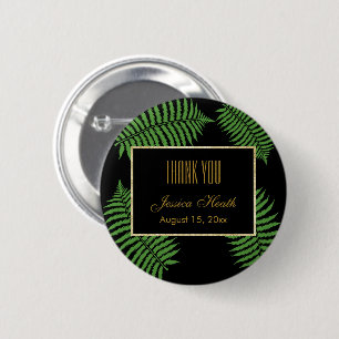 Elegant Classy Bracken Birthday Thank You 6 Cm Round Badge