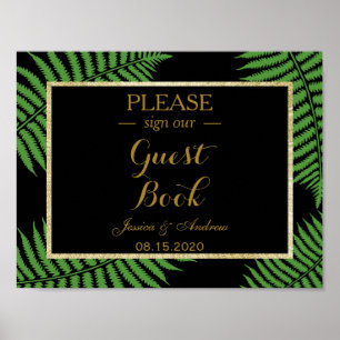 Elegant Classy Bracken Wedding Poster