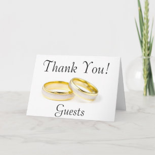 Elegant Classy ChiChi Floral Wedding Thank You Card