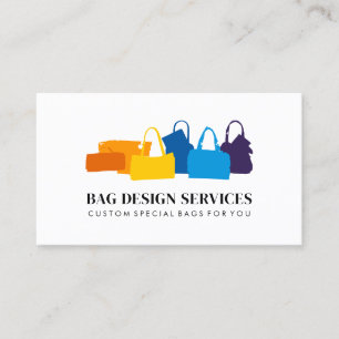 Elegant Classy Fashion consultant Bags Business Card