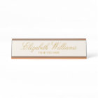 Elegant Classy Faux Gold Custom Desk Nameplate