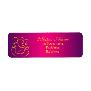 Elegant Classy Ganesh/ Indian God Address Labels
