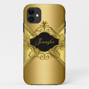 Elegant Classy Gold Black iPhone 11 Case