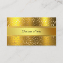 Elegant Classy Gold Damask Embossed Look