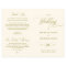 Elegant Classy Gold, Foldable Wedding Program