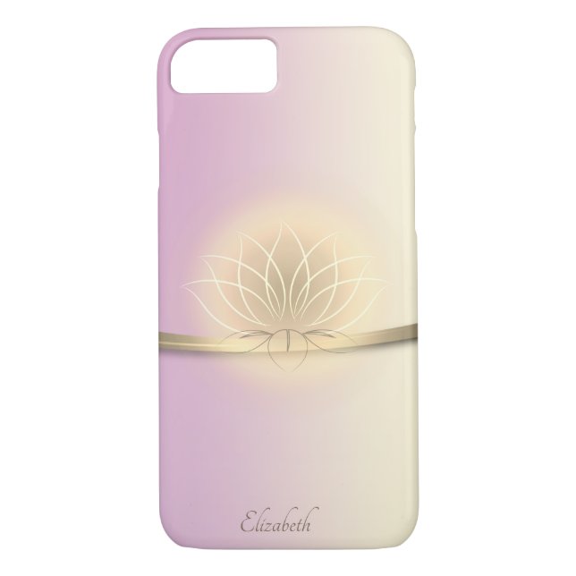 Elegant Classy Gold Lotus -Personalised Case-Mate iPhone Case (Back)