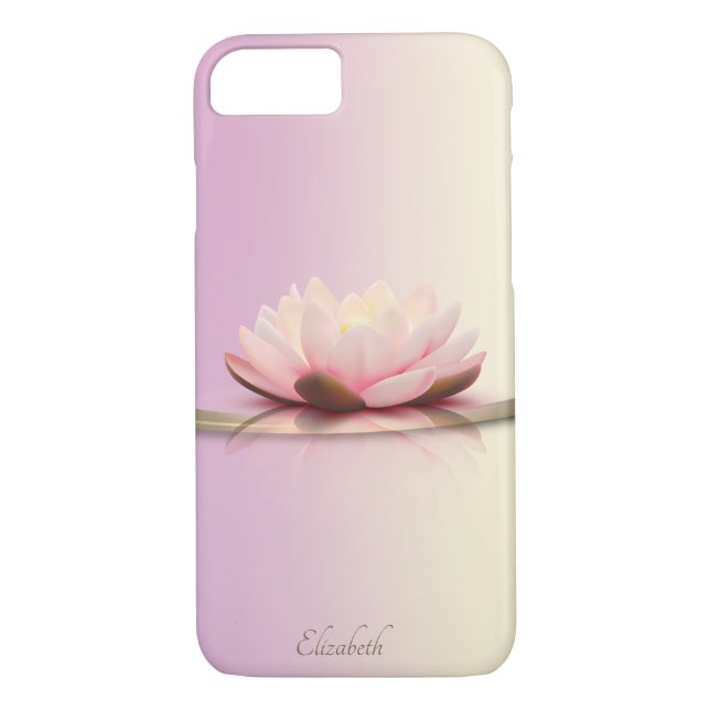 Elegant Classy Gold Stripe Lotus -Personalised Case-Mate iPhone Case (Back)