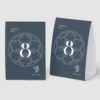 Elegant Classy Gothic Cathedral Green Table Number