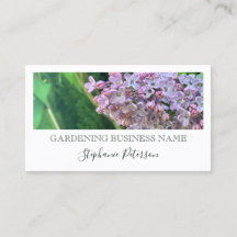 Elegant Classy Lilac Custom Photo Green Gardener