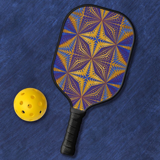  Elegant Classy Purple Gold Pattern Unique Stylish Pickleball Paddle (Creator Uploaded)