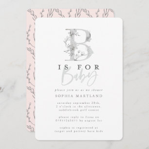 Elegant classy simple baby shower party invitation