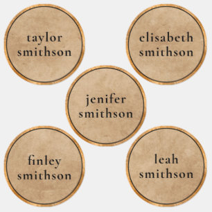   Elegant Classy Taupe Luxury Add Your Name School