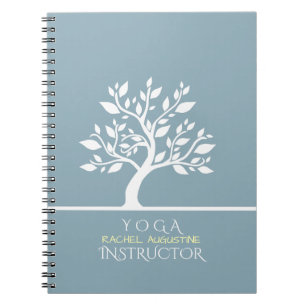 Elegant Classy Tree YOGA Studio Massage Therapy Notebook