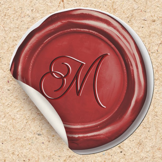  Elegant Classy Vintage Monogram Wax Seal Stickers (Creator Uploaded)