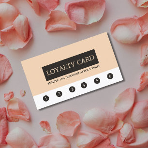 Elegant Clean Beauty Salon Loyalty Card
