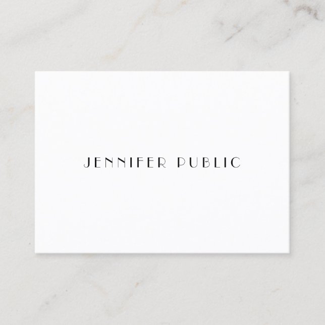 Elegant Clean Design Template Professional Luxury Business Card (Front)