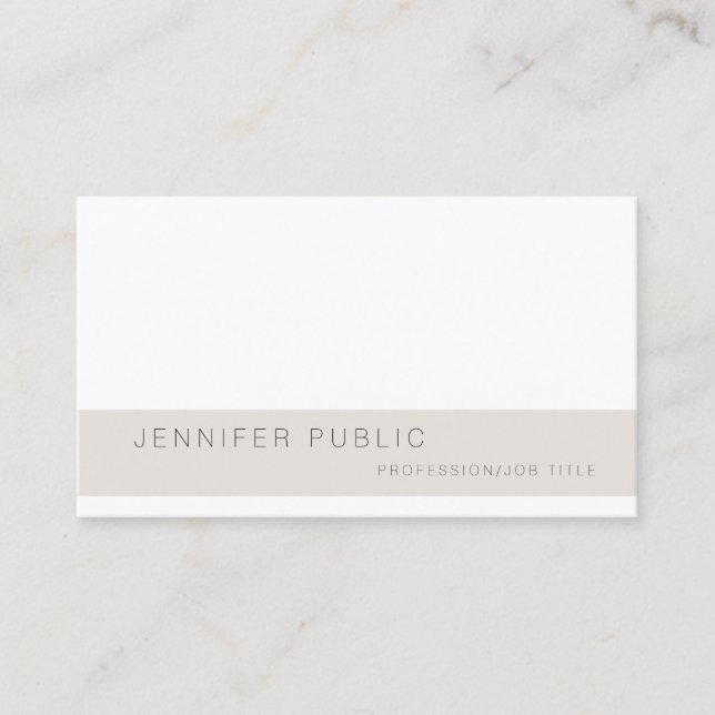 Elegant Clean Design Template Professional Modern Business Card (Front)