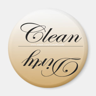 Elegant Clean/Dirty Dishwasher Magnets