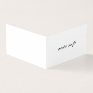 Elegant Clean Modern Minimalist Professional Plain Business Card